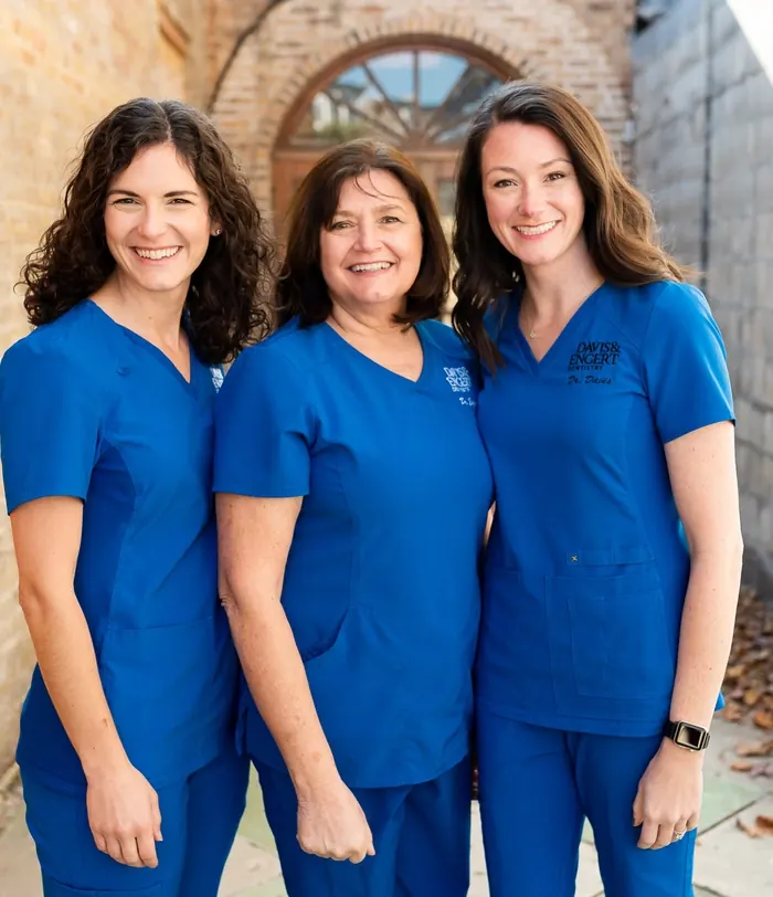 Dr. Allison Mele, Dr. Arlene Engert and Dr. Julie Davis of Davis & Engert Dentistry, in Park Ridge.